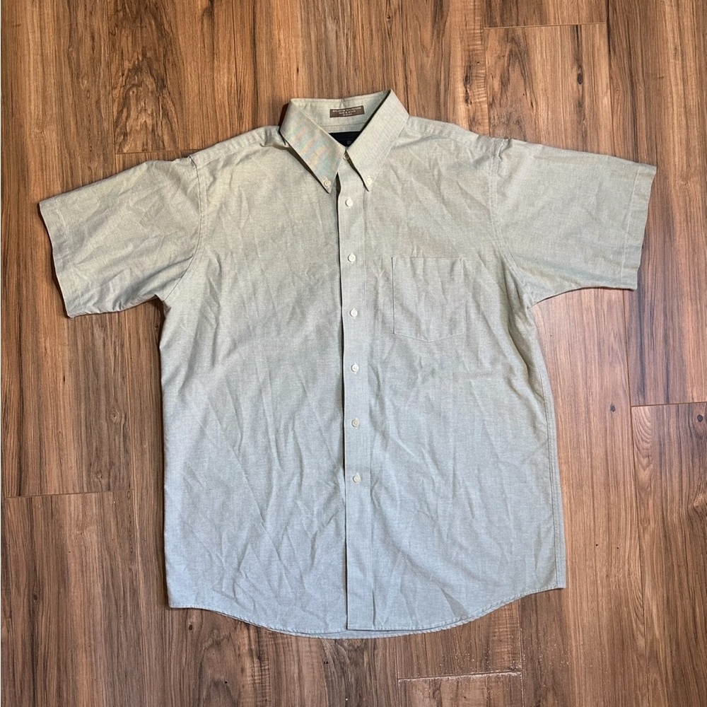 Bill Blass Men's Casual Button Down Shirt - Light Mint